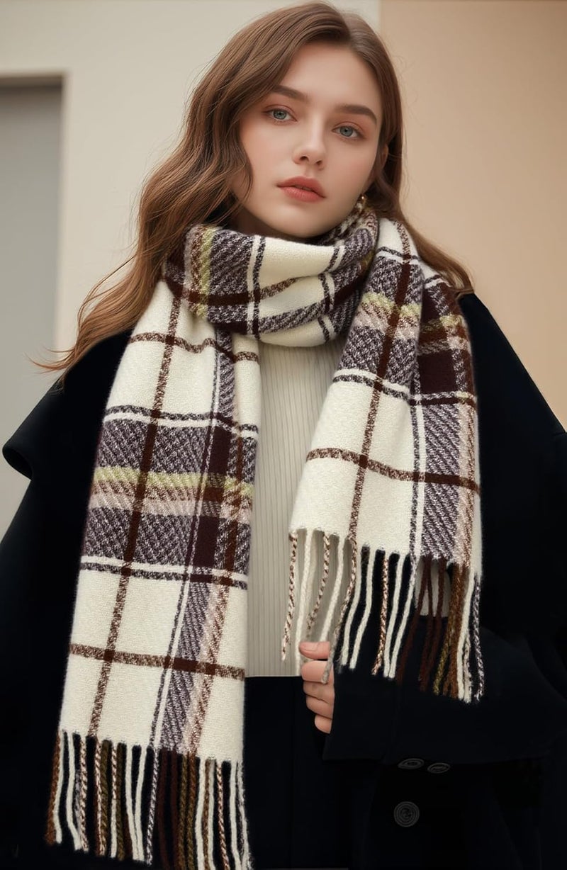 Pleneal Scarf for Women, Womens Winter/Fall Scarf,Long Plaid Shawls and Wraps, Cashmere Feel Blanket Pashmina Scarves - Image 4